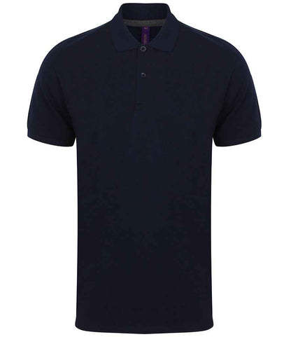 Henbury - Modern Fit Cotton Piqué Polo Shirt - H101 NAV XS