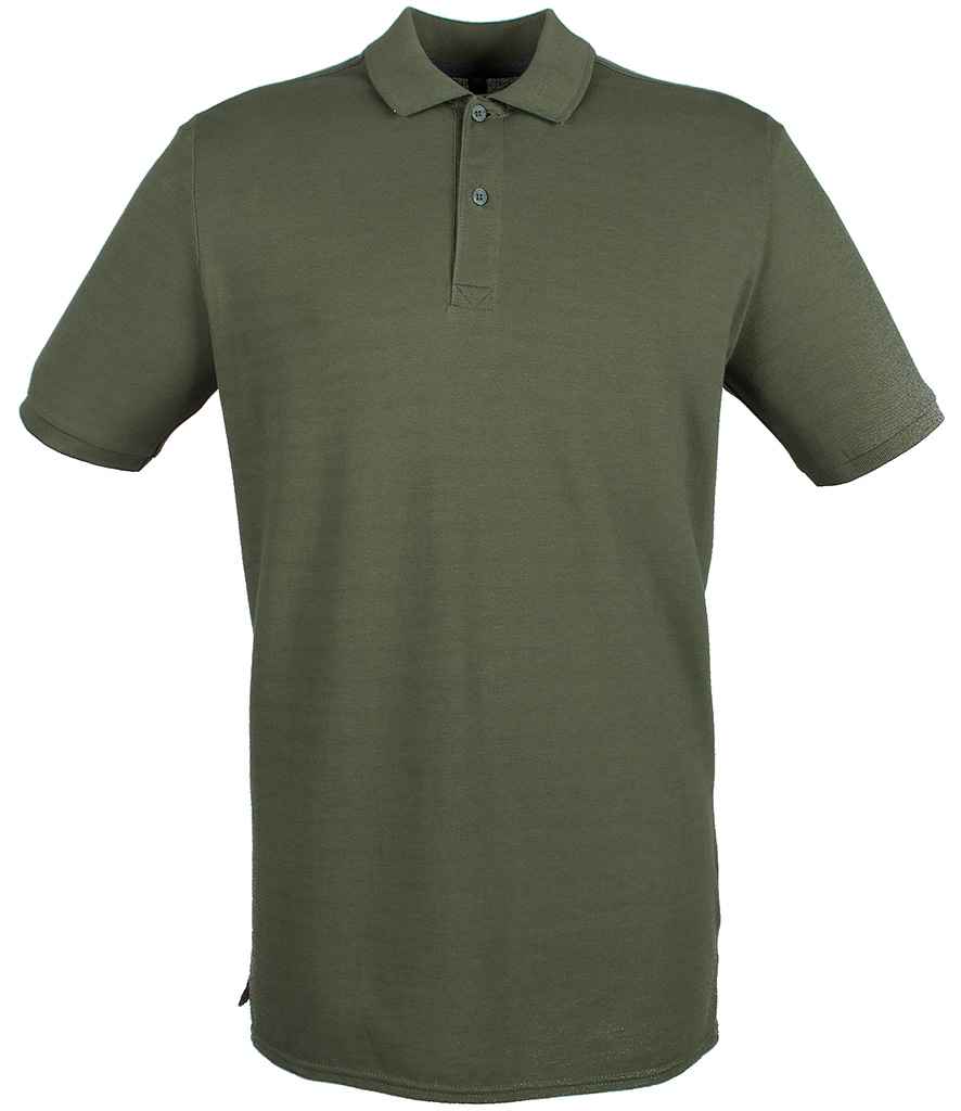 Henbury - Modern Fit Cotton Piqué Polo Shirt - H101 OLI S