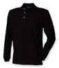 Henbury - Long Sleeve Cotton Piqué Polo Shirt - Pierre Francis