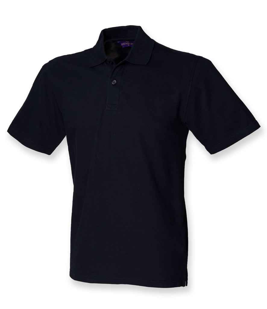 Henbury - Unisex Stretch Cotton Piqué Polo Shirt - H305 NAV XS