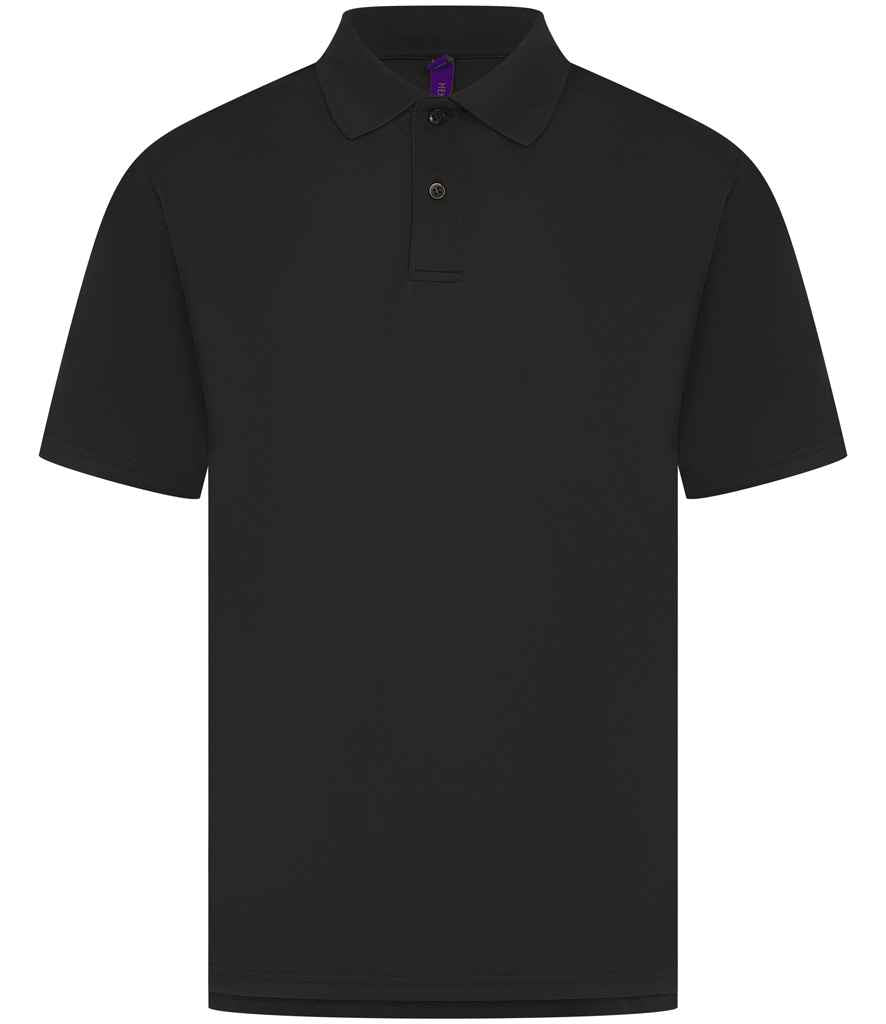 Henbury - Coolplus® Wicking Piqué Polo Shirt - H475 BLK XXS