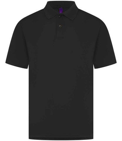 Henbury - Coolplus® Wicking Piqué Polo Shirt - H475 BLK XXS