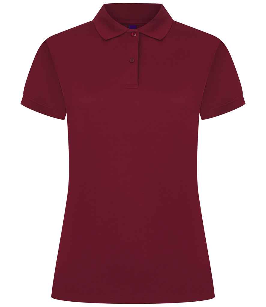Henbury - Ladies Coolplus® Wicking Piqué Polo Shirt - H476 BUR XS