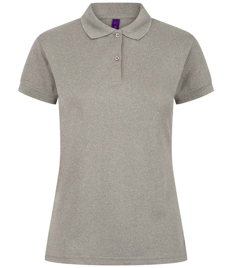 Henbury - Ladies Coolplus® Wicking Piqué Polo Shirt - H476 HEA XS