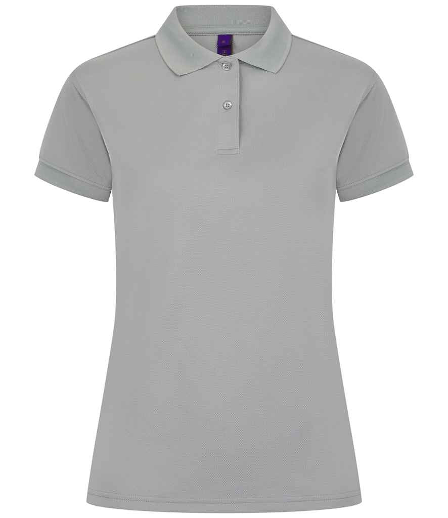 Henbury - Ladies Coolplus® Wicking Piqué Polo Shirt - H476 SIL XS