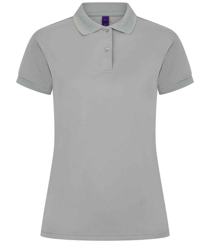 Henbury - Ladies Coolplus® Wicking Piqué Polo Shirt - H476 SIL XS