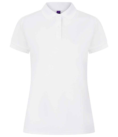 Henbury - Ladies Coolplus® Wicking Piqué Polo Shirt - H476 WHI XS