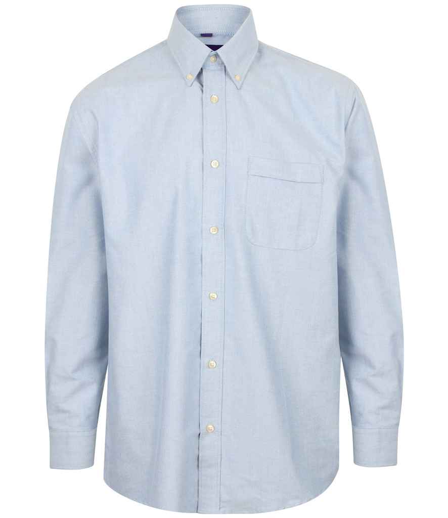 Henbury - Long Sleeve Classic Oxford Shirt - H510 BLU S