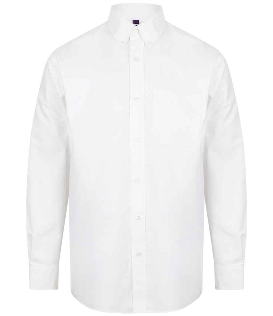 Henbury - Long Sleeve Classic Oxford Shirt - H510 WHI S