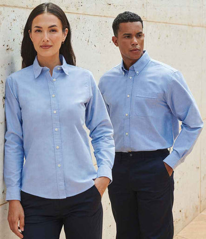 Henbury - Ladies Long Sleeve Classic Oxford Shirt - Pierre Francis