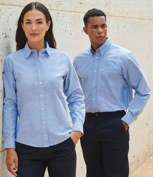 Henbury - Ladies Long Sleeve Classic Oxford Shirt - Pierre Francis