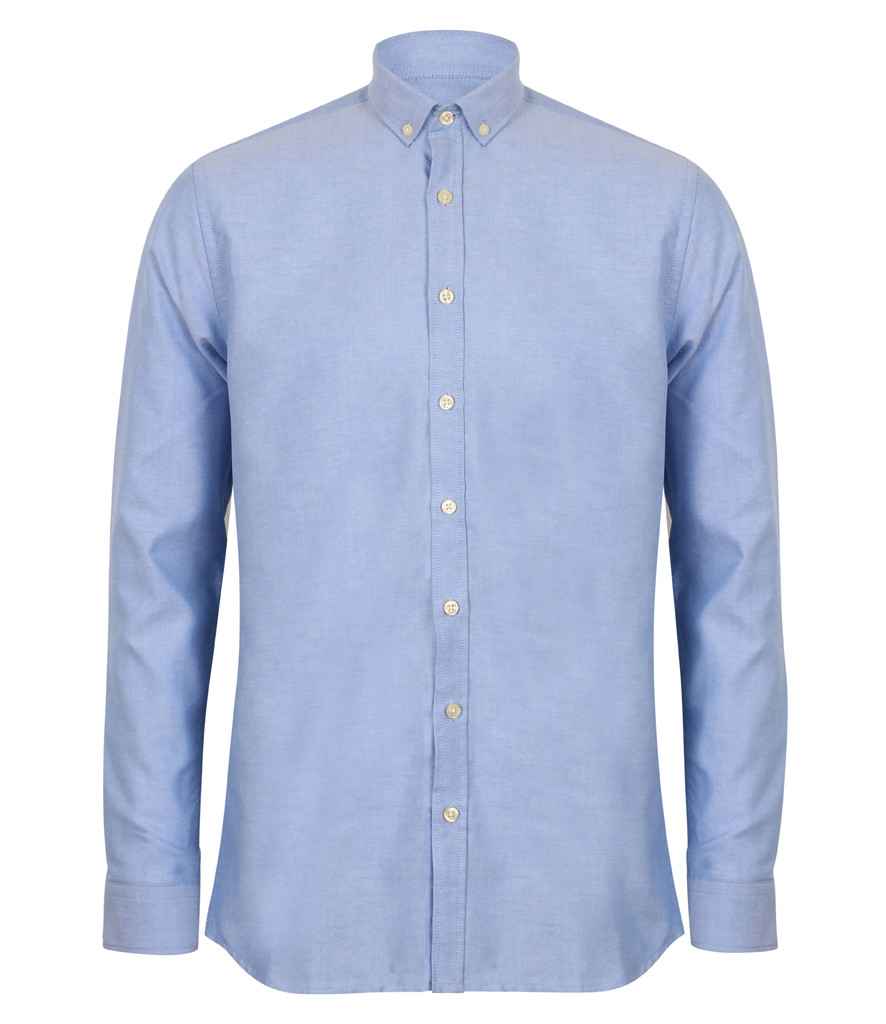 Henbury - Modern Long Sleeve Regular Fit Oxford Shirt