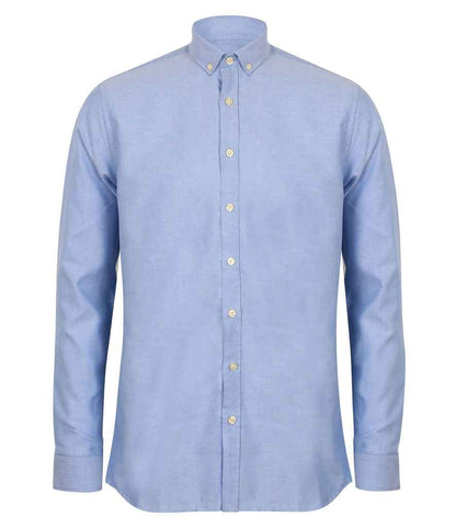 Henbury - Modern Long Sleeve Regular Fit Oxford Shirt