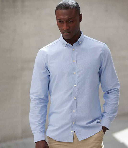 Henbury - Modern Long Sleeve Regular Fit Oxford Shirt
