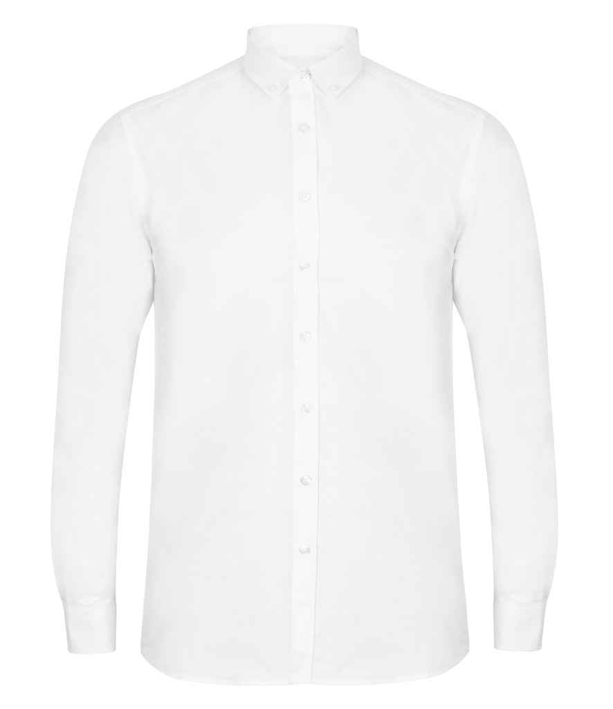 Henbury - Modern Long Sleeve Regular Fit Oxford Shirt