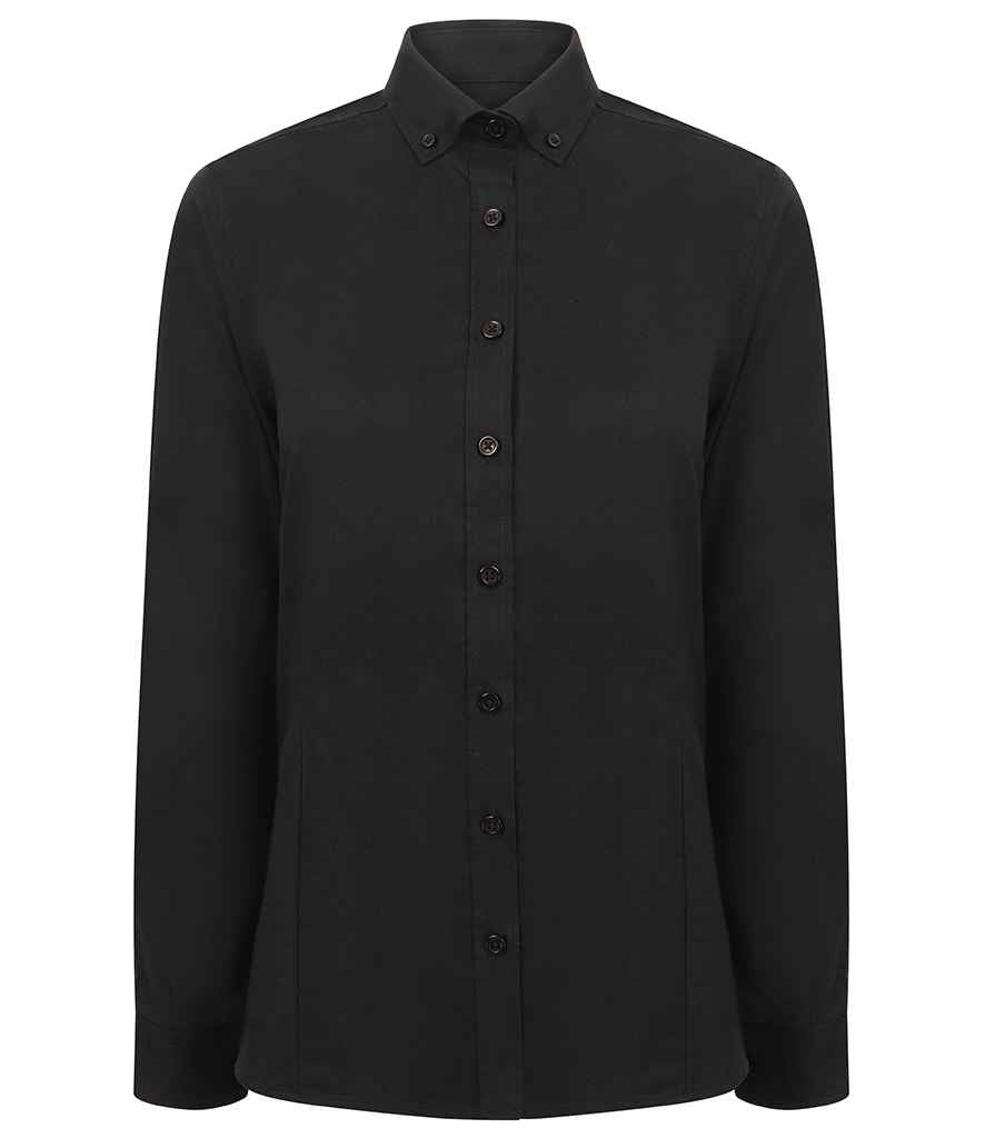 Henbury - Ladies Modern Long Sleeve Regular Fit Oxford Shirt