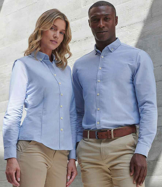 Henbury - Ladies Modern Long Sleeve Regular Fit Oxford Shirt - Pierre Francis