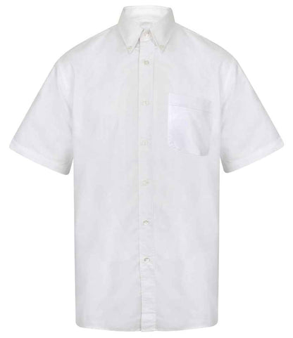 Henbury - Short Sleeve Classic Oxford Shirt - H515 BLU S