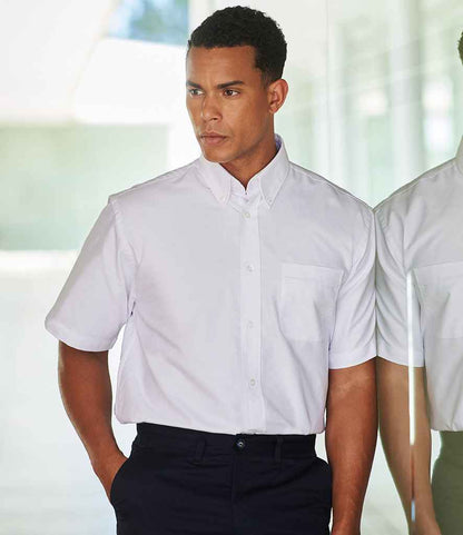 Henbury - Short Sleeve Classic Oxford Shirt - H515 WHI S