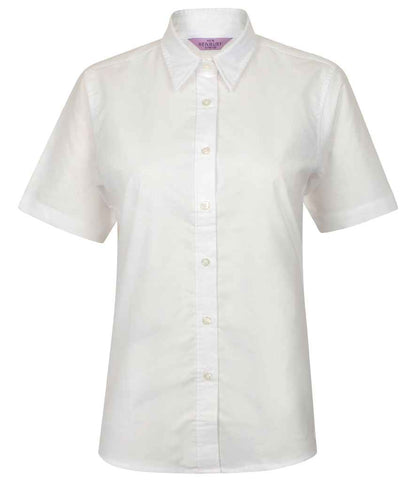 Henbury - Ladies Short Sleeve Classic Oxford Shirt