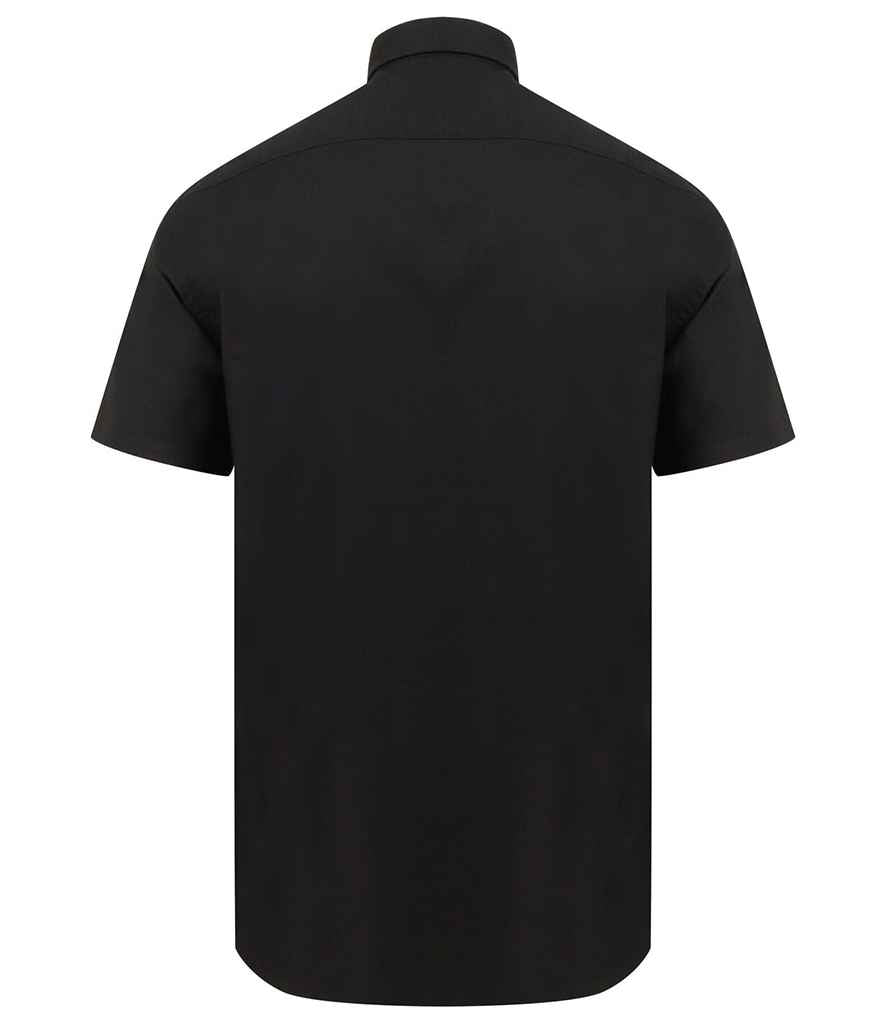 Henbury - Modern Short Sleeve Regular Fit Oxford Shirt