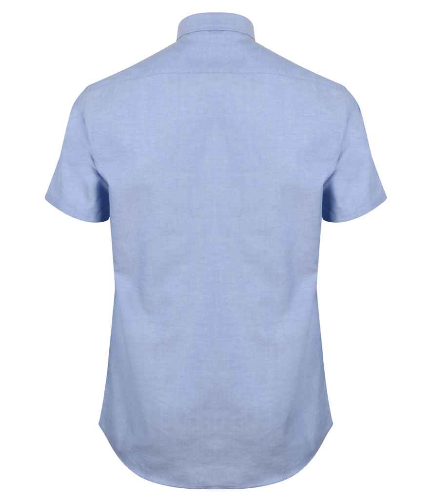 Henbury - Modern Short Sleeve Regular Fit Oxford Shirt - Pierre Francis