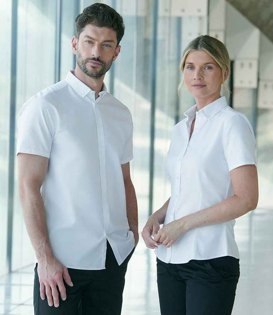 Henbury - Modern Short Sleeve Regular Fit Oxford Shirt - Pierre Francis