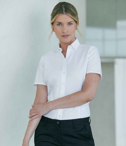 Henbury - Ladies Modern Short Sleeve Regular Fit Oxford Shirt - Pierre Francis