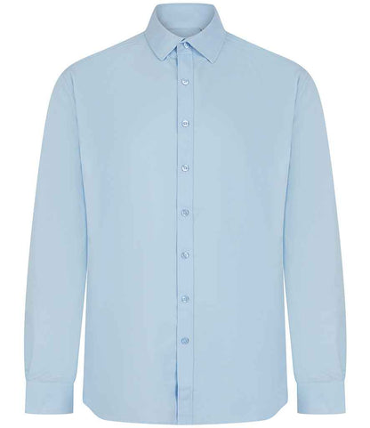 Henbury - Long Sleeved Cotton Feel Coolplus® Shirt - H582 WHI XS