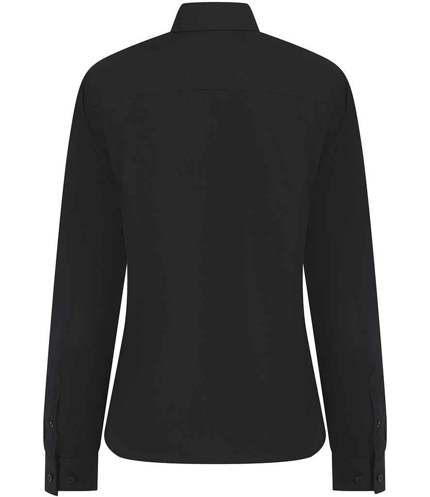 Henbury - Ladies Long Sleeved Cotton Feel Coolplus® Shirt