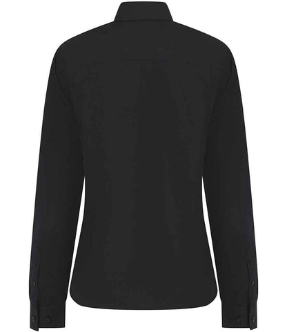 Henbury - Ladies Long Sleeved Cotton Feel Coolplus® Shirt
