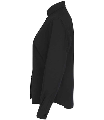 Henbury - Ladies Long Sleeved Cotton Feel Coolplus® Shirt