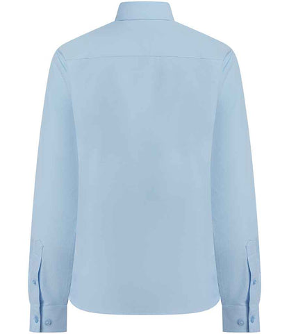 Henbury - Ladies Long Sleeved Cotton Feel Coolplus® Shirt