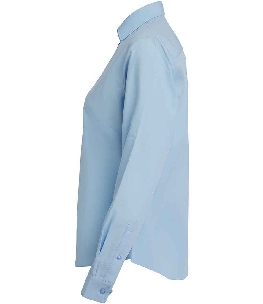 Henbury - Ladies Long Sleeved Cotton Feel Coolplus® Shirt