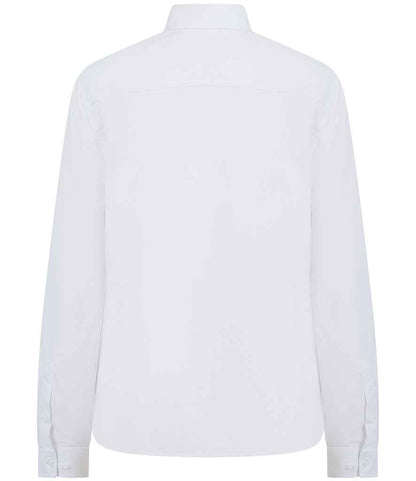 Henbury - Ladies Long Sleeved Cotton Feel Coolplus® Shirt