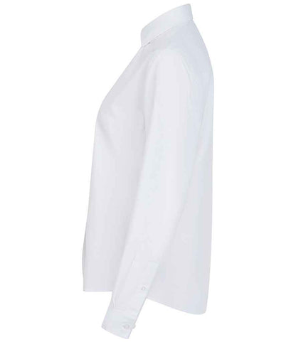 Henbury - Ladies Long Sleeved Cotton Feel Coolplus® Shirt