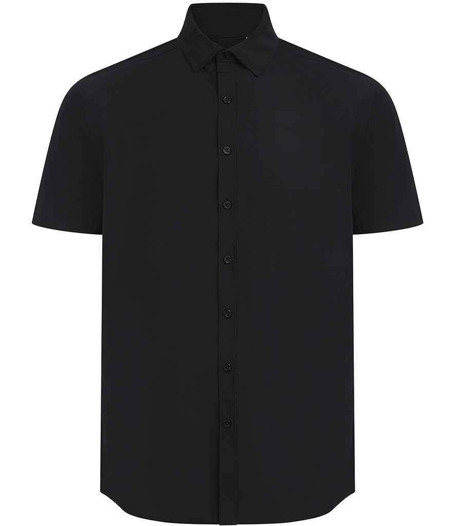 Henbury - Short Sleeved Cotton Feel Coolplus® Shirt - H588 WHI XS