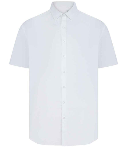 Henbury - Short Sleeved Cotton Feel Coolplus® Shirt - H588 WHI XS
