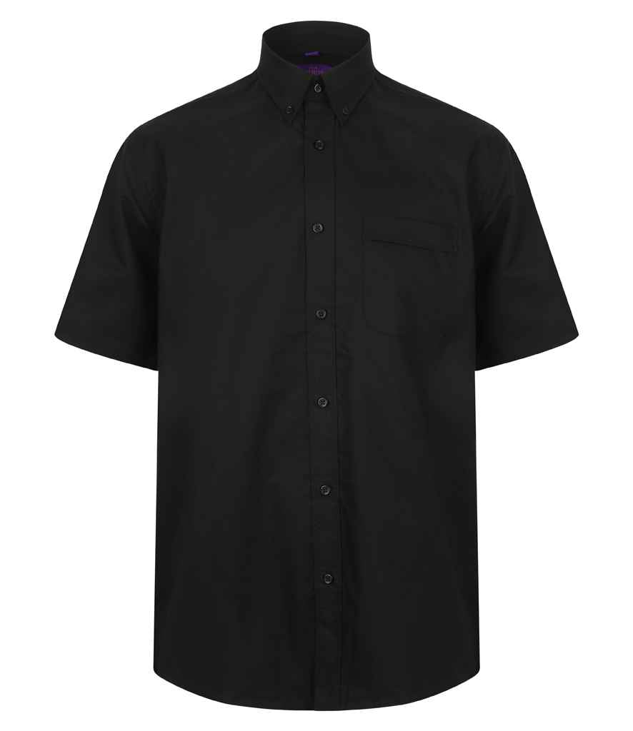 Henbury - Short Sleeve Wicking Shirt - H595 BLK S