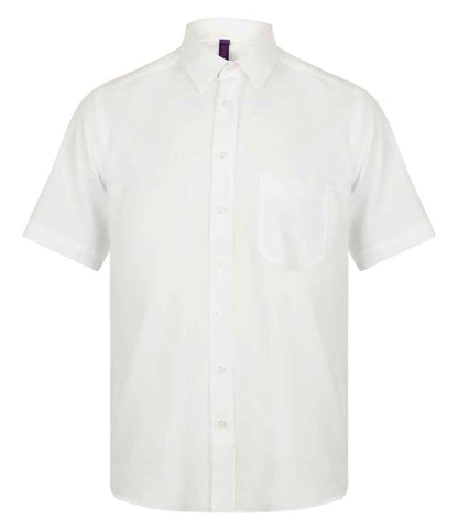 Henbury - Short Sleeve Wicking Shirt - H595 WHI S