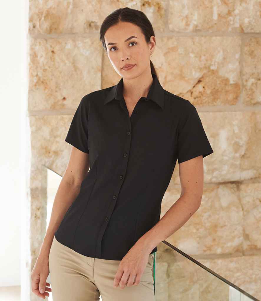 Henbury - Ladies Short Sleeve Wicking Shirt - Pierre Francis