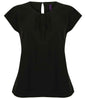 Henbury - Ladies Pleat Front Short Sleeve Blouse - Pierre Francis