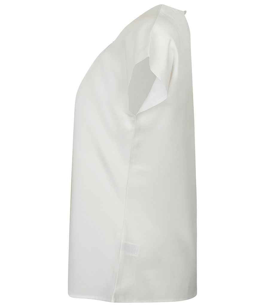 Henbury - Ladies Pleat Front Short Sleeve Blouse - Pierre Francis