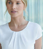 Henbury - Ladies Pleat Front Short Sleeve Blouse - Pierre Francis