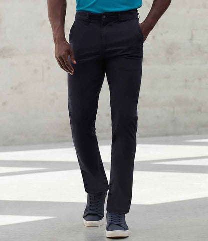 Henbury - Stretch Flex Waistband Chino Trousers - H650 NAV 30/R