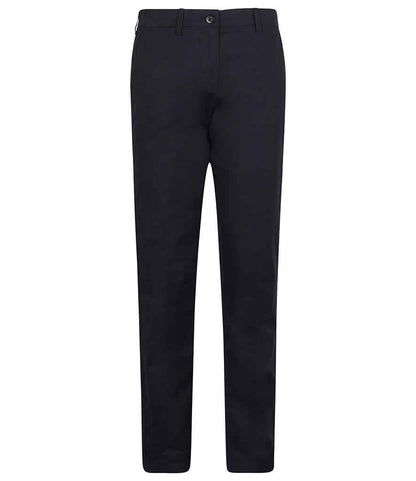 Henbury - Ladies Stretch Chino Trousers - H651 BLK 8/R