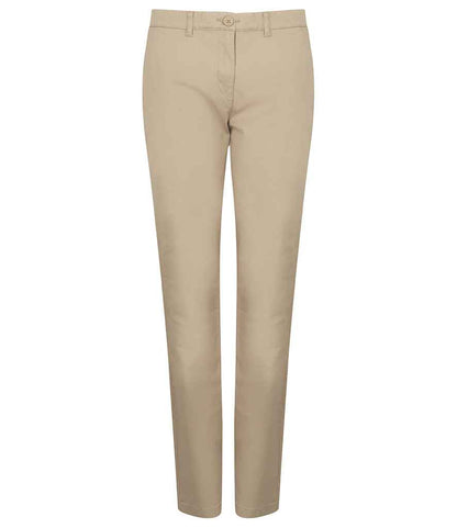 Henbury - Ladies Stretch Chino Trousers - H651 STO 8/R