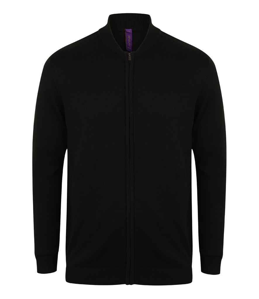Henbury - Unisex Zip Through Cardigan