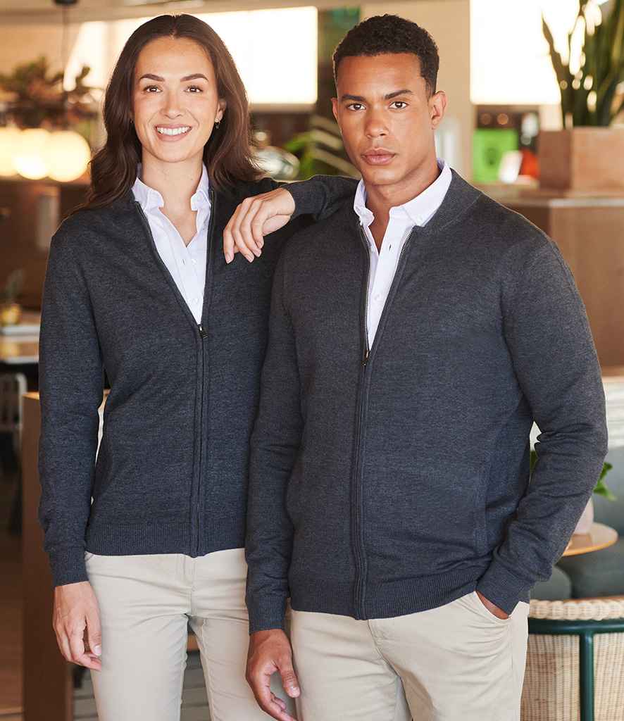 Henbury - Unisex Zip Through Cardigan - Pierre Francis