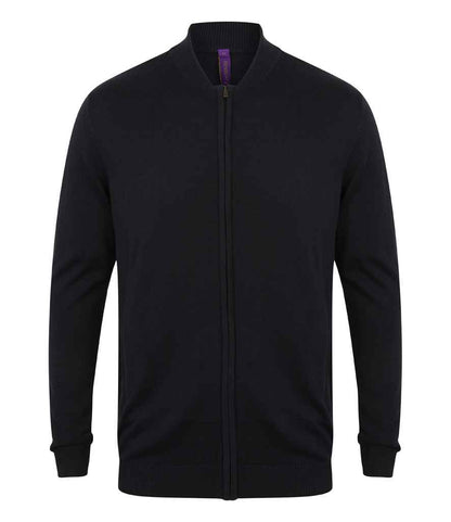 Henbury - Unisex Zip Through Cardigan - H718 NAV XXS